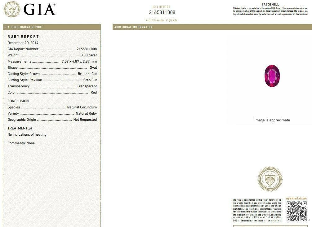 GIA Certified 6.01ct natural no heat supreme ruby diamonds cluster ring 18kt+ - 2