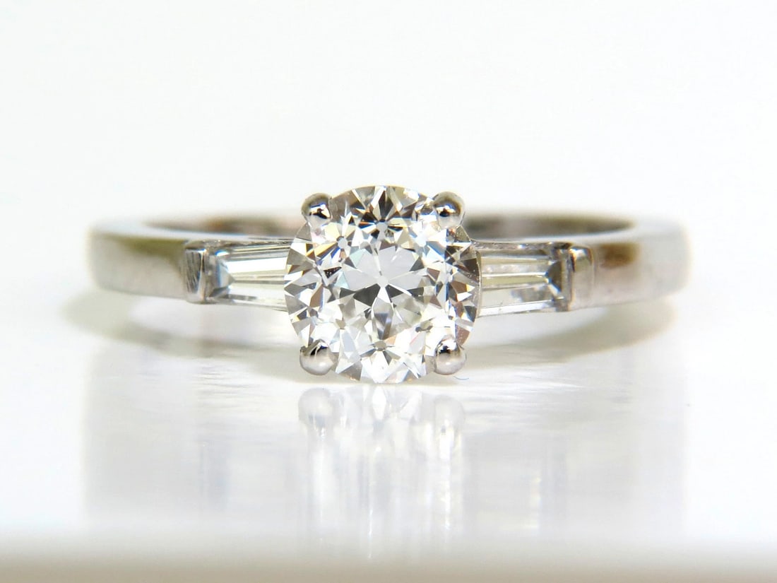GIA 1.21CT EUROPEAN CUT DIAMOND RING F/VS2 PLATINUM+ - 4