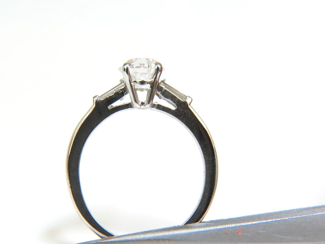 GIA 1.21CT EUROPEAN CUT DIAMOND RING F/VS2 PLATINUM+ - 6