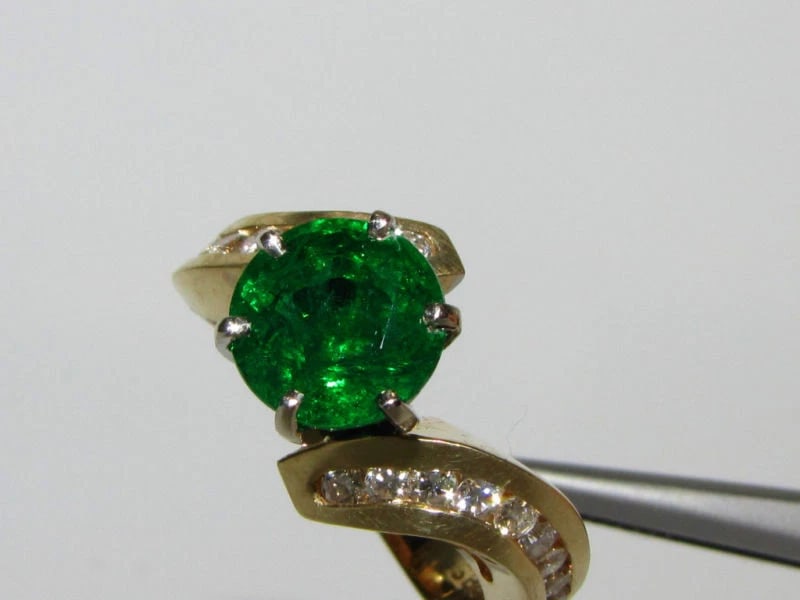 4.50CT NATURAL ROUND EMERALD DIAMOND COCKTAIL+ - 5