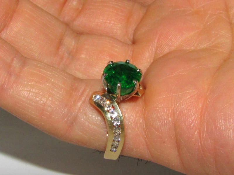 4.50CT NATURAL ROUND EMERALD DIAMOND COCKTAIL+ - 9