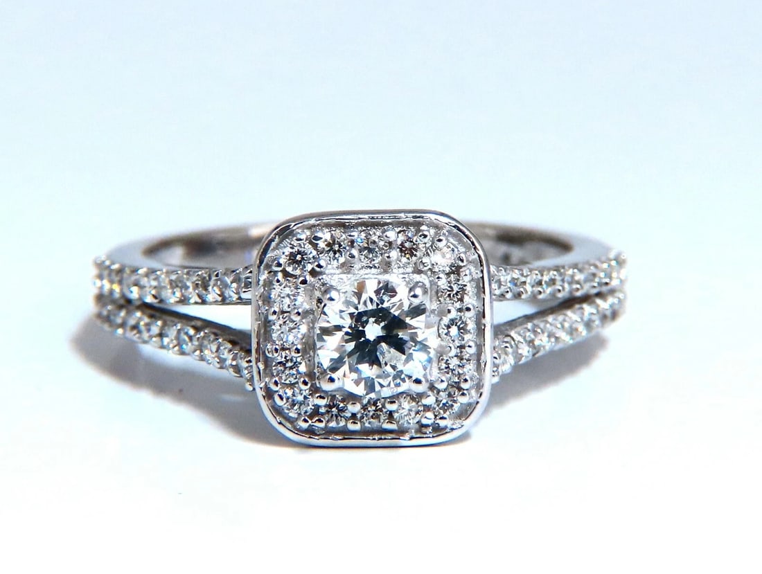 .95ct Natural Diamonds Split Shank Mod Ring 14kt - 2