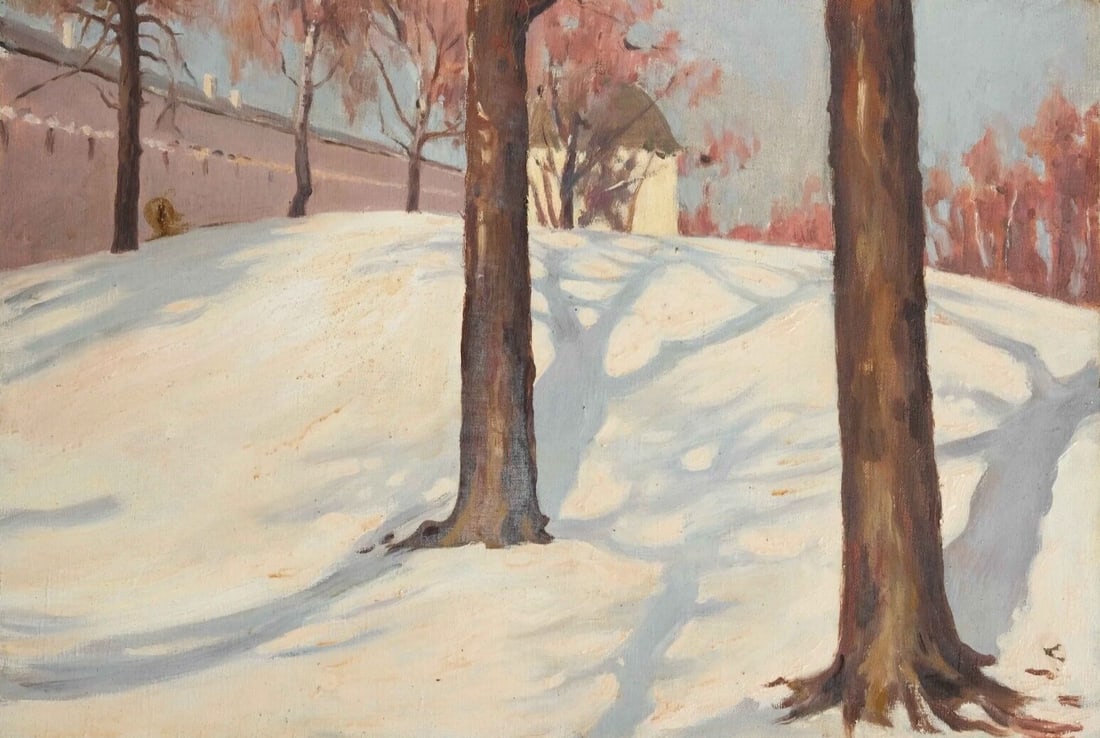Michail GUERMACHEFF (1867-1930) Antique Painting Original Winter Landscape: Title:Michail GUERMACHEFF (1867-1930) Antique Painting Original Winter LandscapeDescription:Oil on canvas 37 x 52 cm unsigned Reserve: $2,500.00 Shipping:Domestic: Flat-rate of $90.00 to anywhere