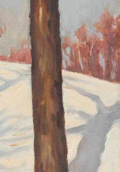 Michail GUERMACHEFF (1867-1930) Antique Painting Original Winter Landscape - 5