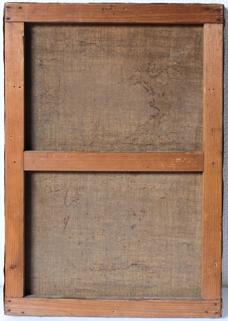 Pink and Yellow Flowers Bouquet Still Life - Antique Painting Original - 8