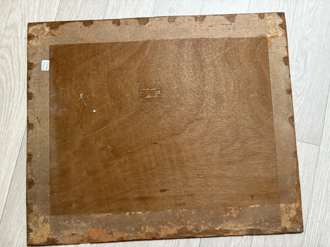 Antique Painting Original Flowers, Apples, Still Life signed Marius MANGIER - 8