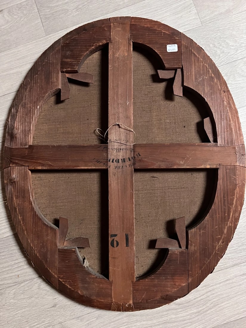 Marie C. LASSON (XIX) Woman Portrait - Painting Antique Original - 6