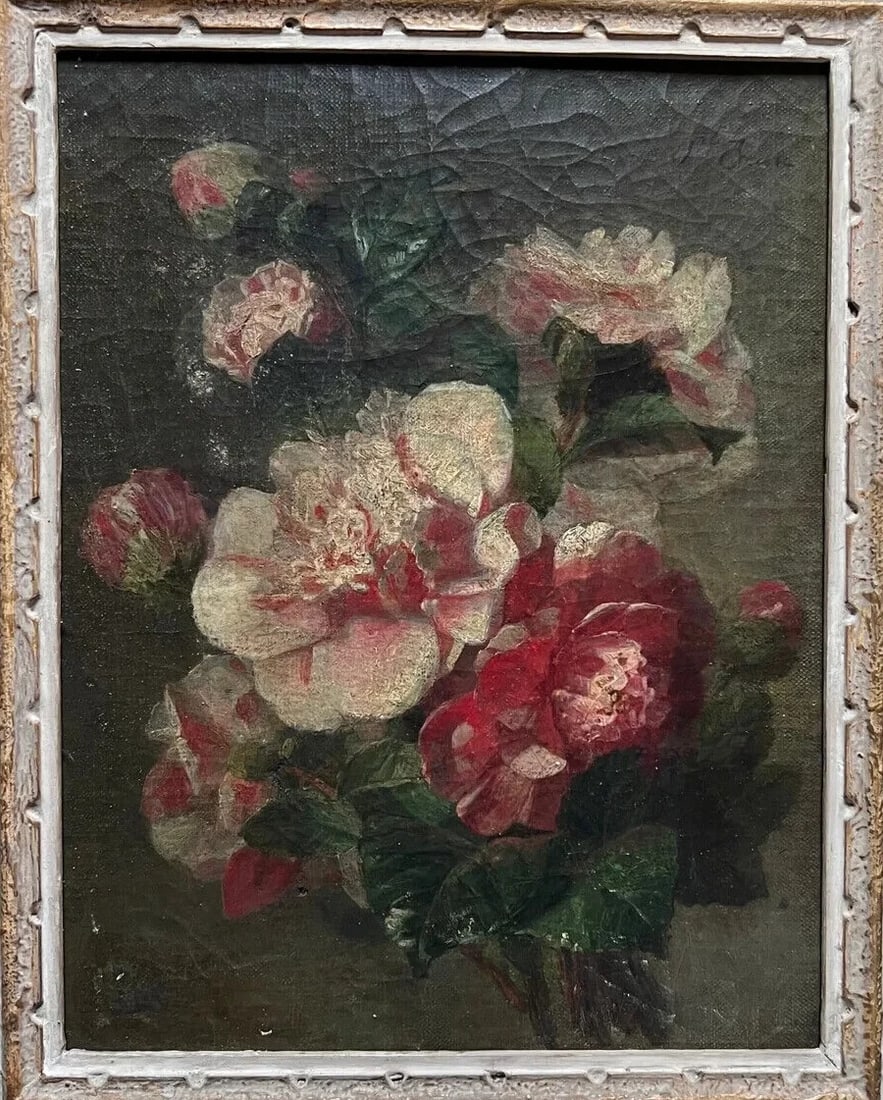 Simon SAINT-JEAN (1808-1860) Flowers Bouquet - Painting Antique Original - 6