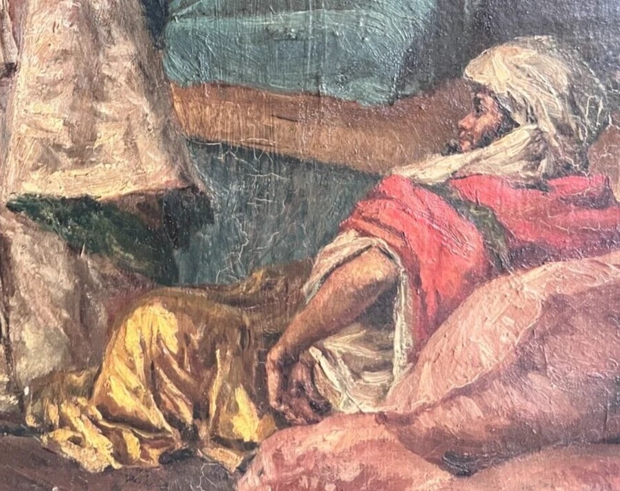 José DE CALA Y MOYA (1850-1891) Oriental Scene Painting Antique - 4