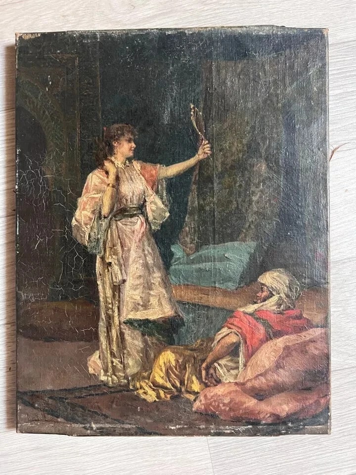 José DE CALA Y MOYA (1850-1891) Oriental Scene Painting Antique - 7