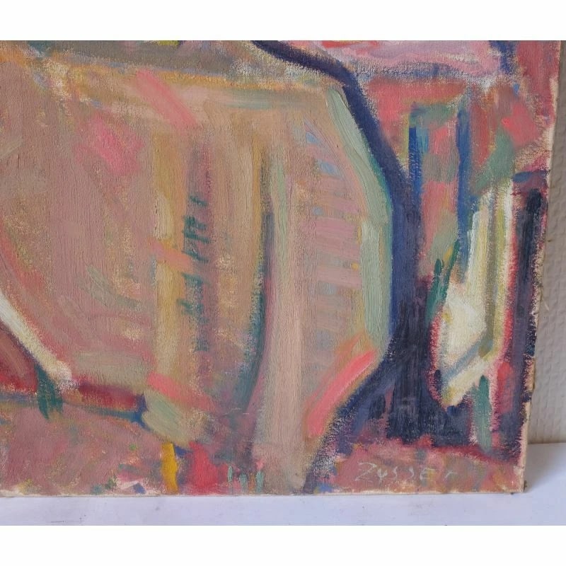 Philippe ZYSSET (1889-1974) Still Life, Flowers - Antique Painting Oil Signed - 2