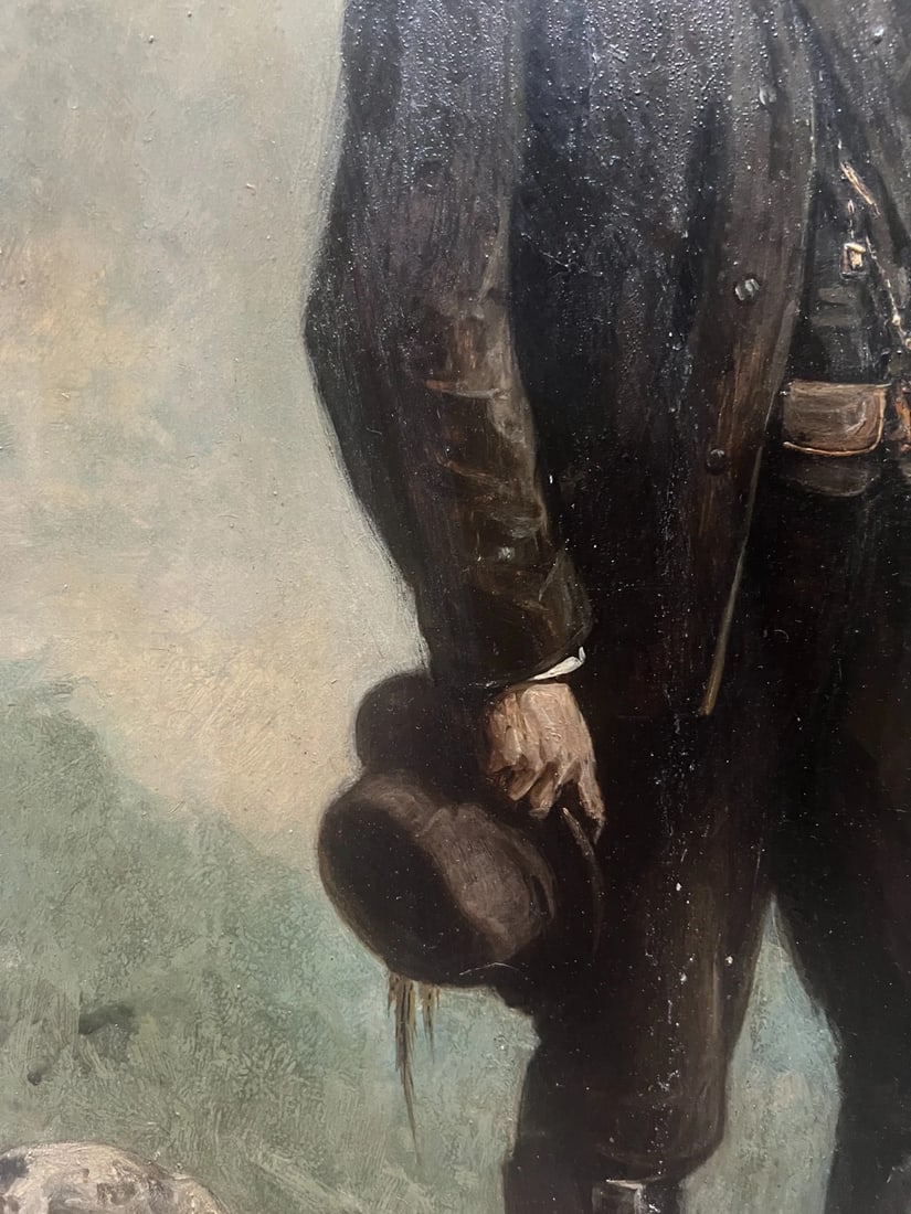 Pierre ANDRIEU (1821-1892) Man Hunter Portrait Painting - 4