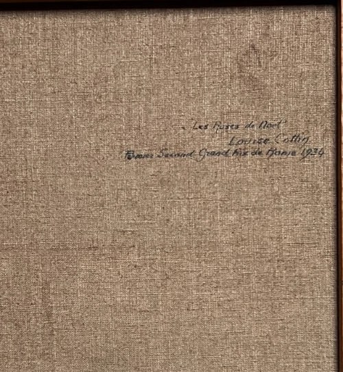 Painting Roses Flower Bouquet by Louise COTTIN (1907-1974) - 8