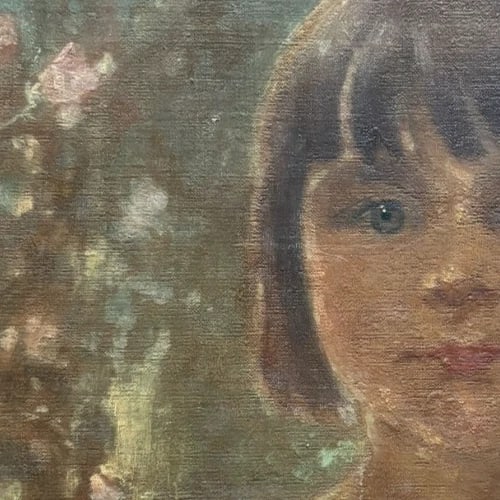 Jean Joseph ENDERS (1862-1936) Young Girl Portrait Painting - 4