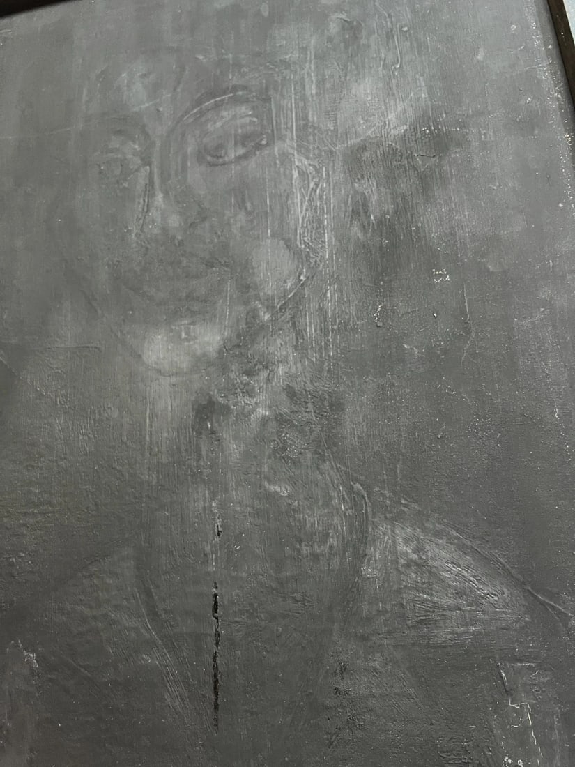 Antique Original Painting Abstraction, Portrait around BISSIÈRE - 8