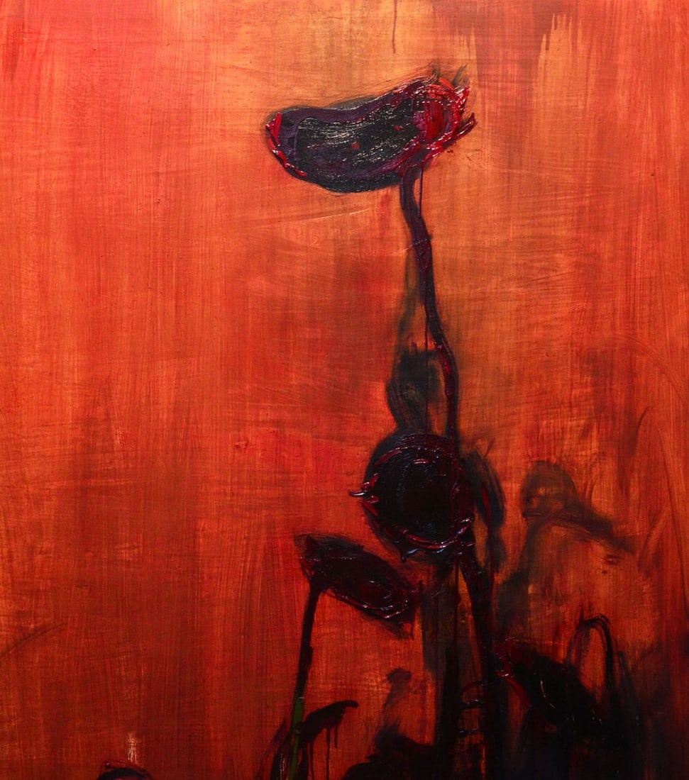 Oil painting Sunflowers in the night Natalia Korf-Ivaniuk - 3