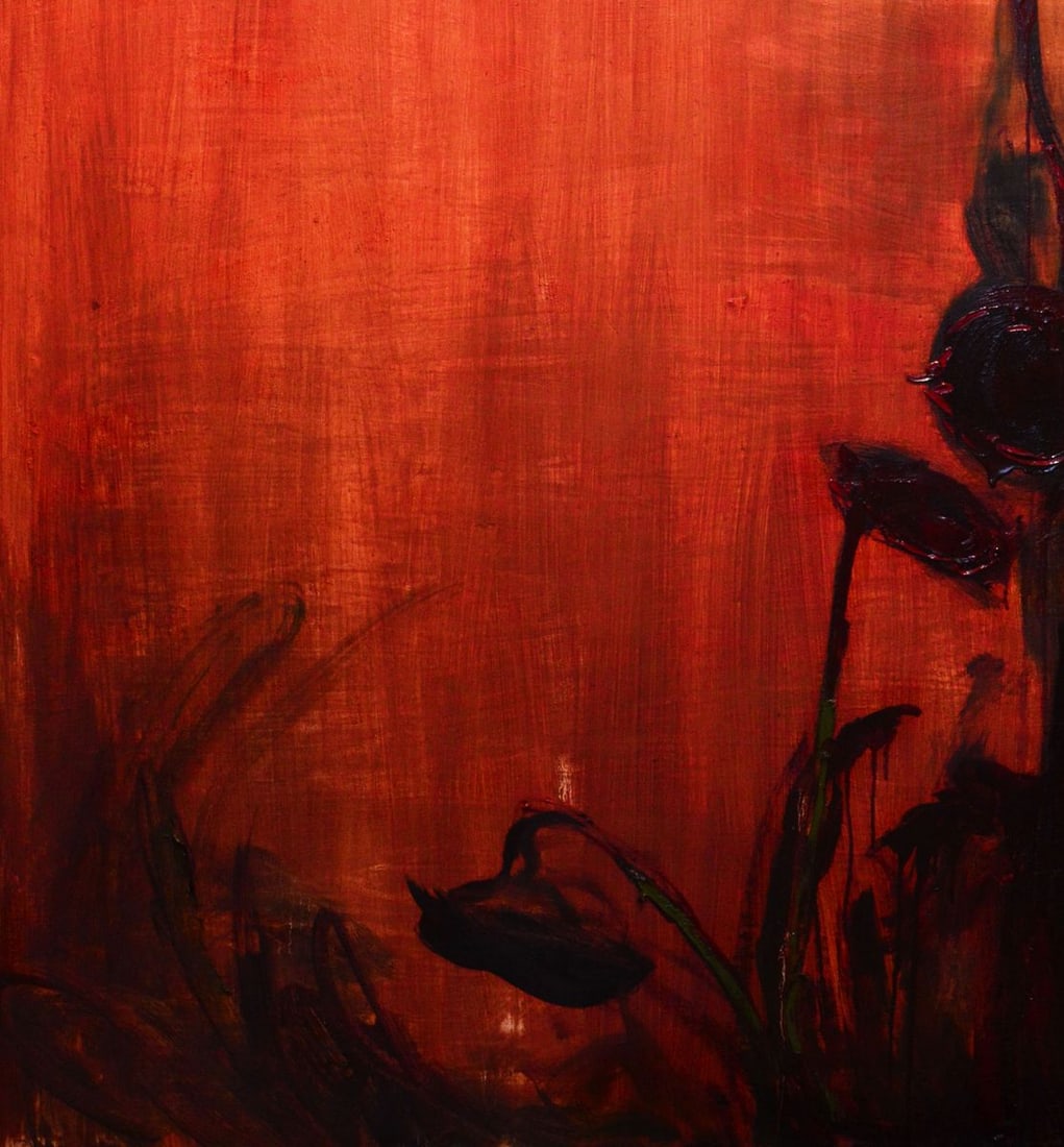 Oil painting Sunflowers in the night Natalia Korf-Ivaniuk - 4