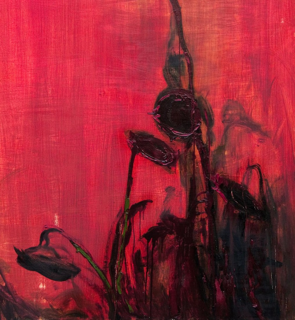 Oil painting Sunflowers in the fog Natalia Korf-Ivaniuk - 5