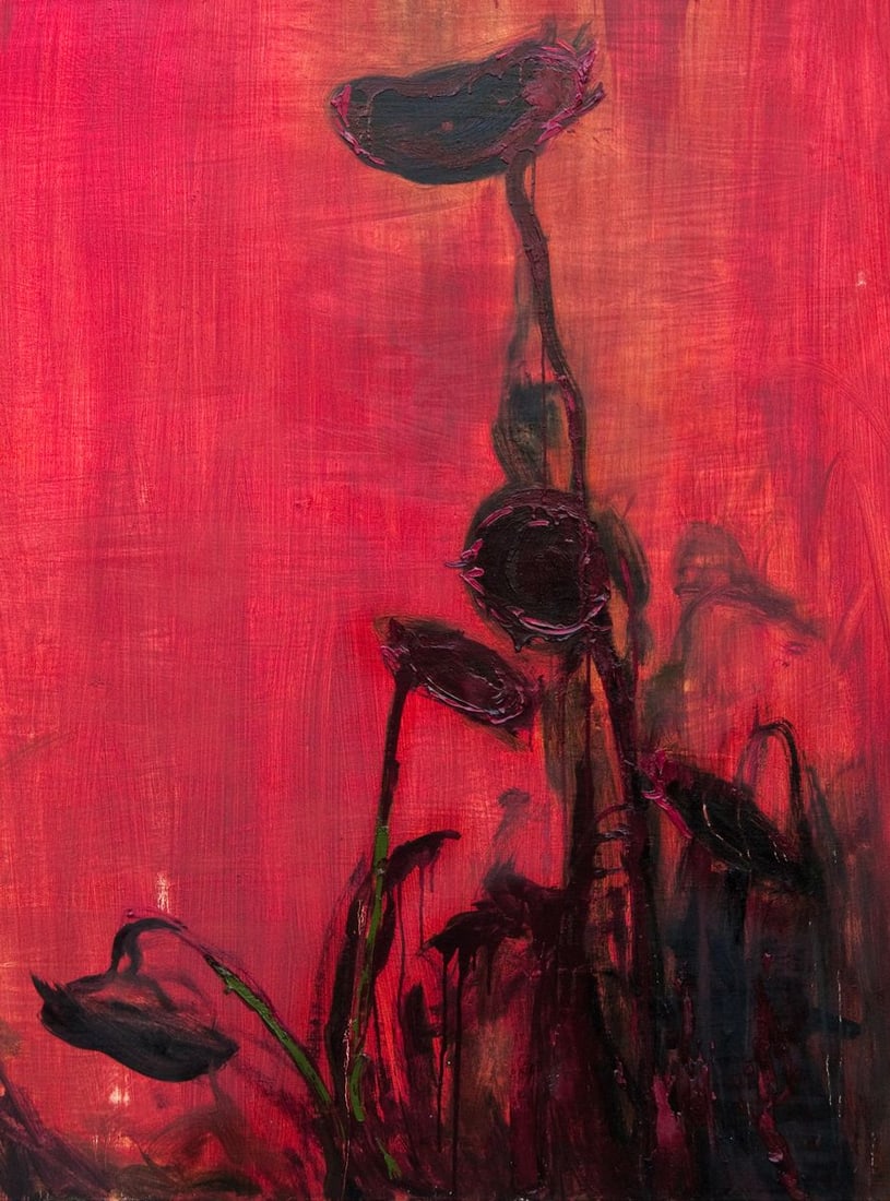 Oil painting Sunflowers in the fog Natalia Korf-Ivaniuk - 6