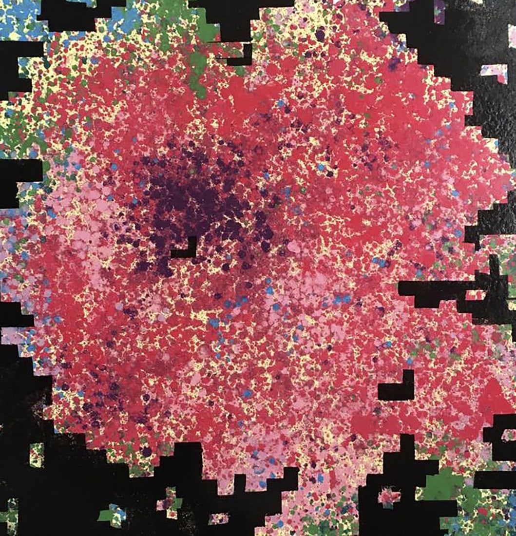 Oil painting Rose in Pixel Natalia Korf-Ivaniuk - 6