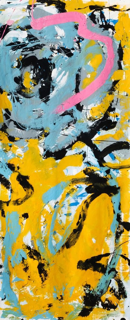 Oil painting Blue Rose Natalia Korf-Ivaniuk: Title: Oil painting Blue Rose Natalia Korf-Ivaniuk Description: №Korf 29 *** ABOUT THIS PAINTING *** * TITLE: "Blue Rose" * ARTISTS: Natalia Korf-Ivaniuk * SIZE: 150х60 cm/'59.05x23.62