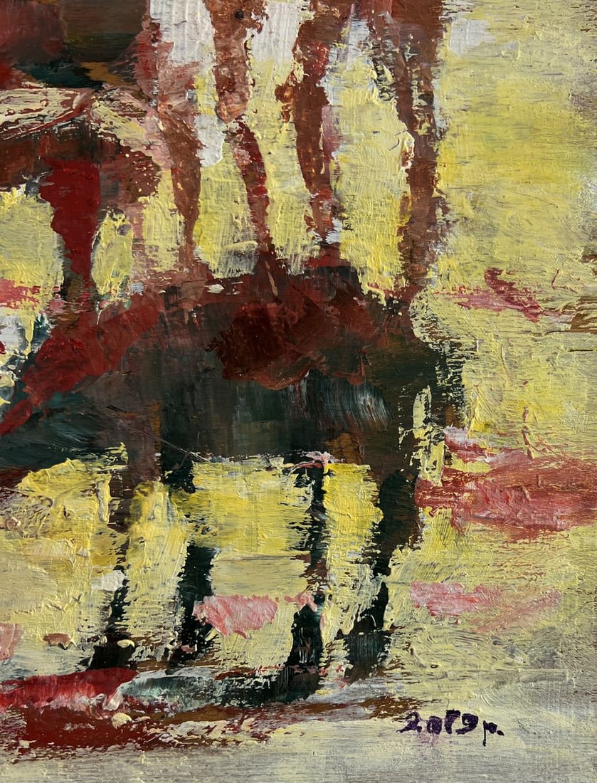 Oil painting Evolution of life Vadim Aksenov - 8