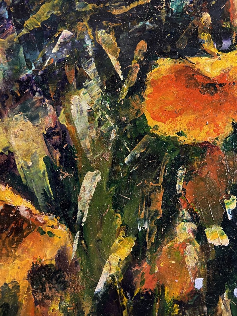 Oil painting Fragrant yellow flowers Vadim Aksenov - 6