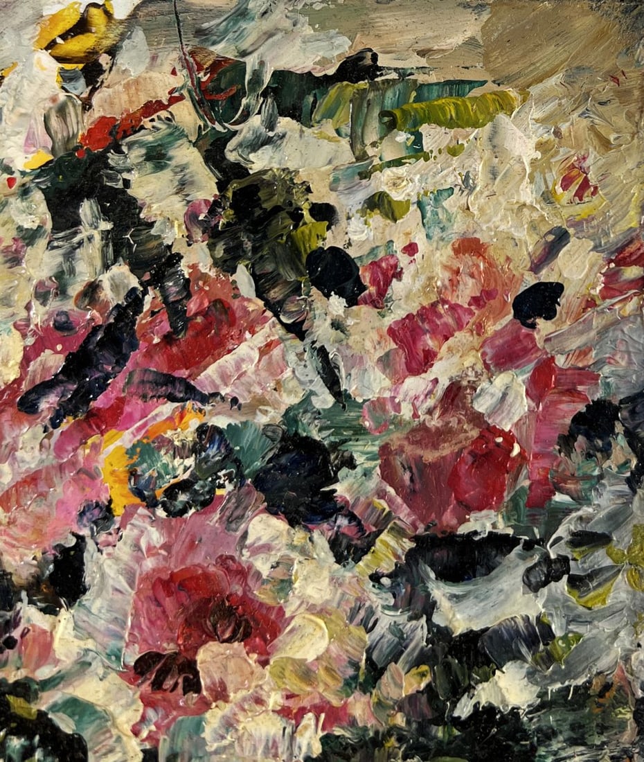 Oil painting Pink gift bouquet Vadim Aksenov - 4