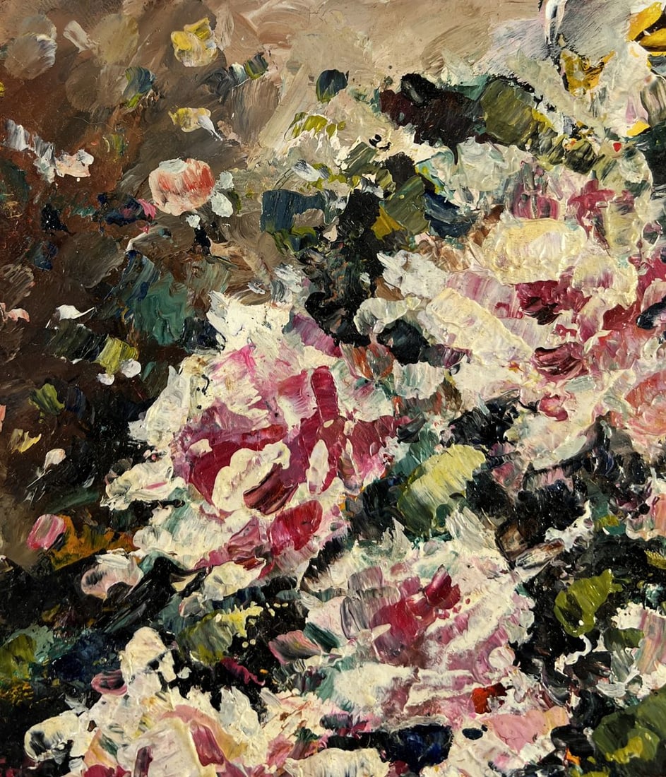 Oil painting Pink gift bouquet Vadim Aksenov - 5