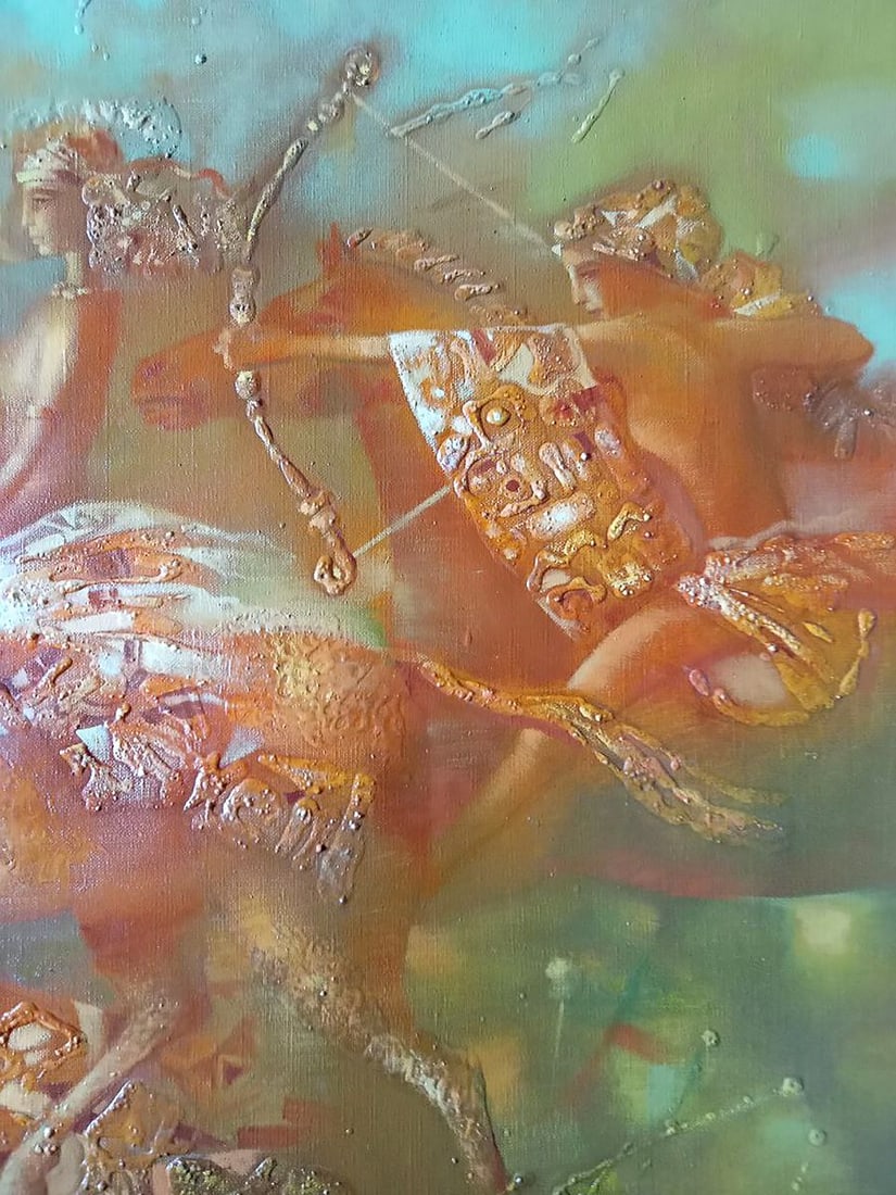 Abstract oil painting Amazons Anatoly Borisovich Tarabanov - 6