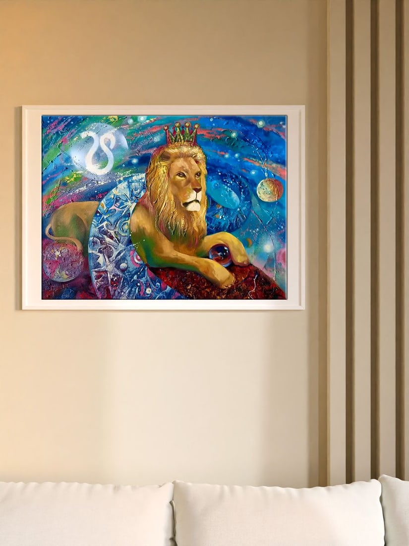 Abstract oil painting Zodiac sign Leo Anatoly Borisovich Tarabanov - 2