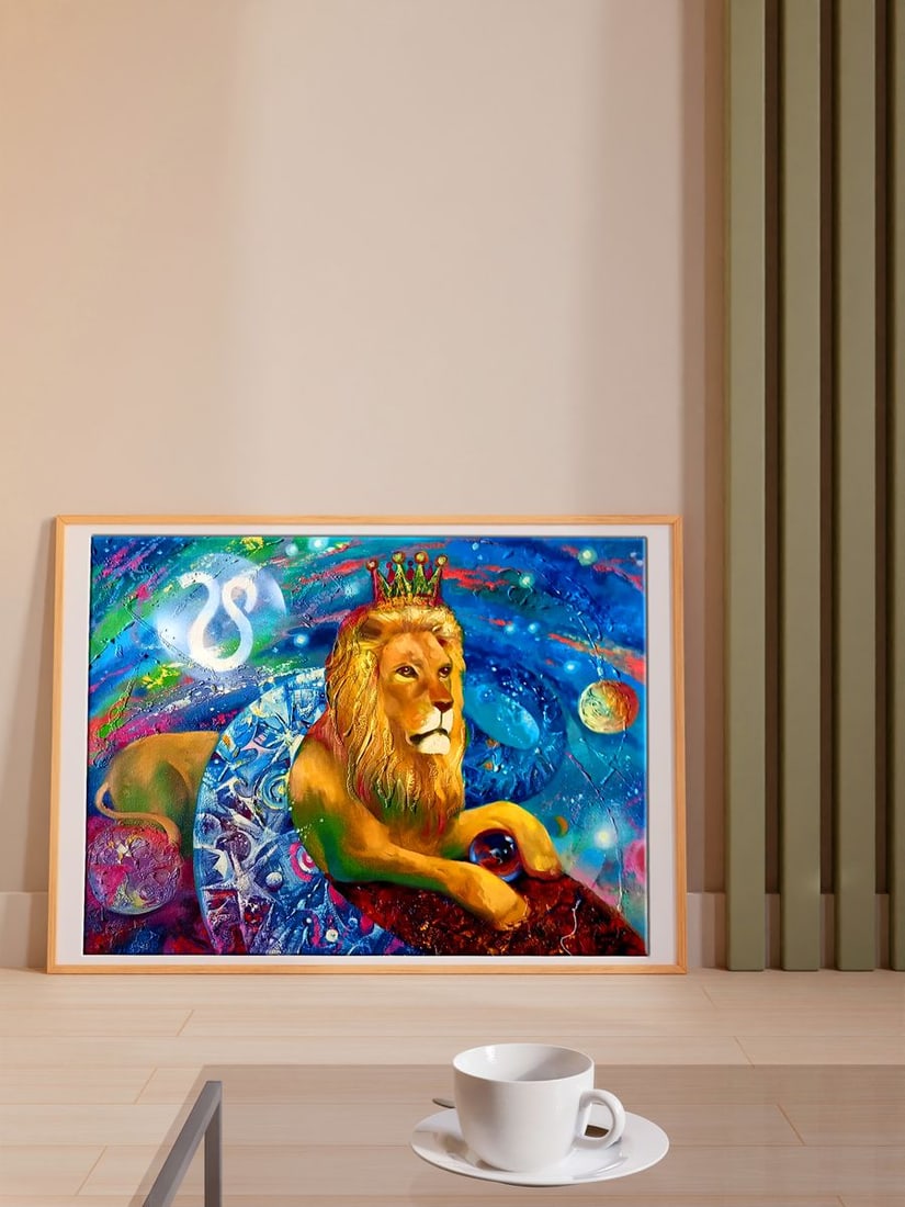 Abstract oil painting Zodiac sign Leo Anatoly Borisovich Tarabanov - 3