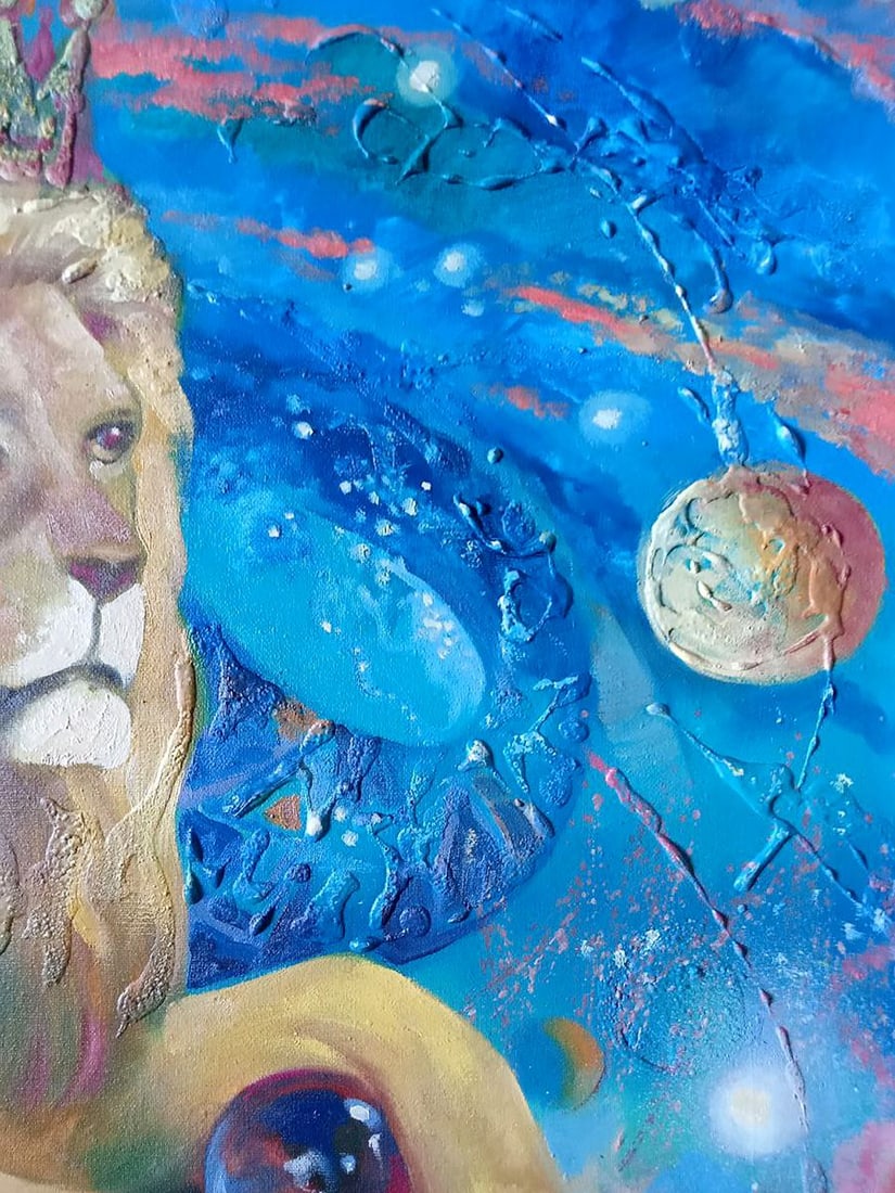 Abstract oil painting Zodiac sign Leo Anatoly Borisovich Tarabanov - 4