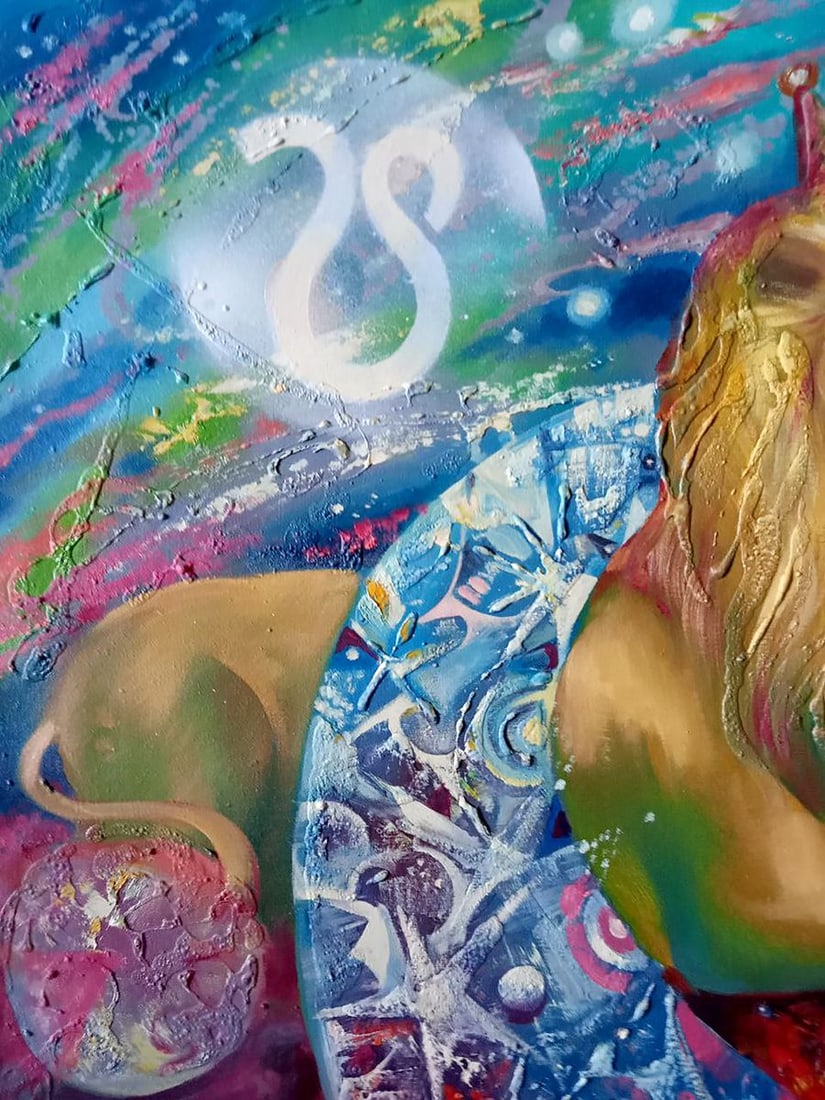 Abstract oil painting Zodiac sign Leo Anatoly Borisovich Tarabanov - 7