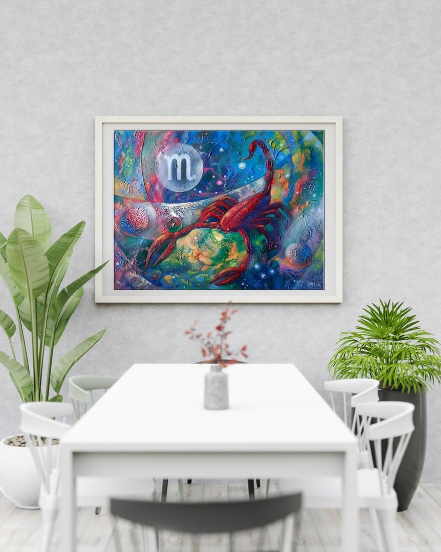 Abstract oil painting Scorpion Anatoly Borisovich Tarabanov - 2