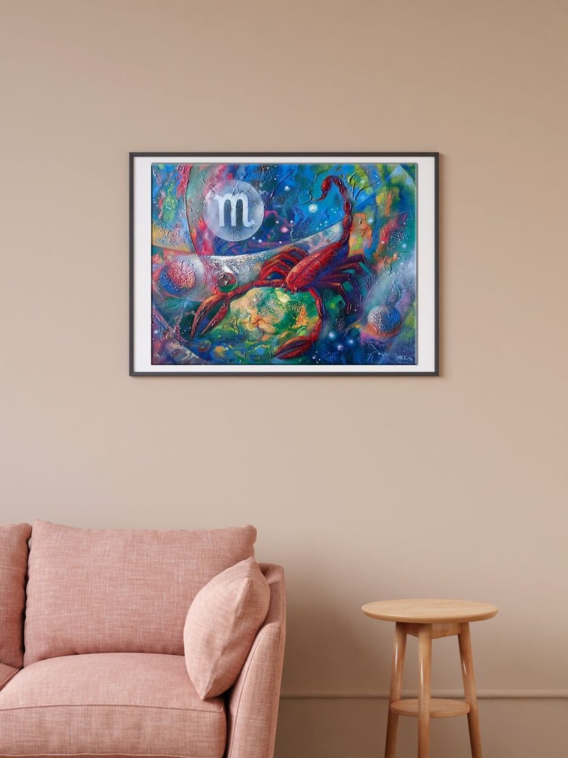 Abstract oil painting Scorpion Anatoly Borisovich Tarabanov - 3