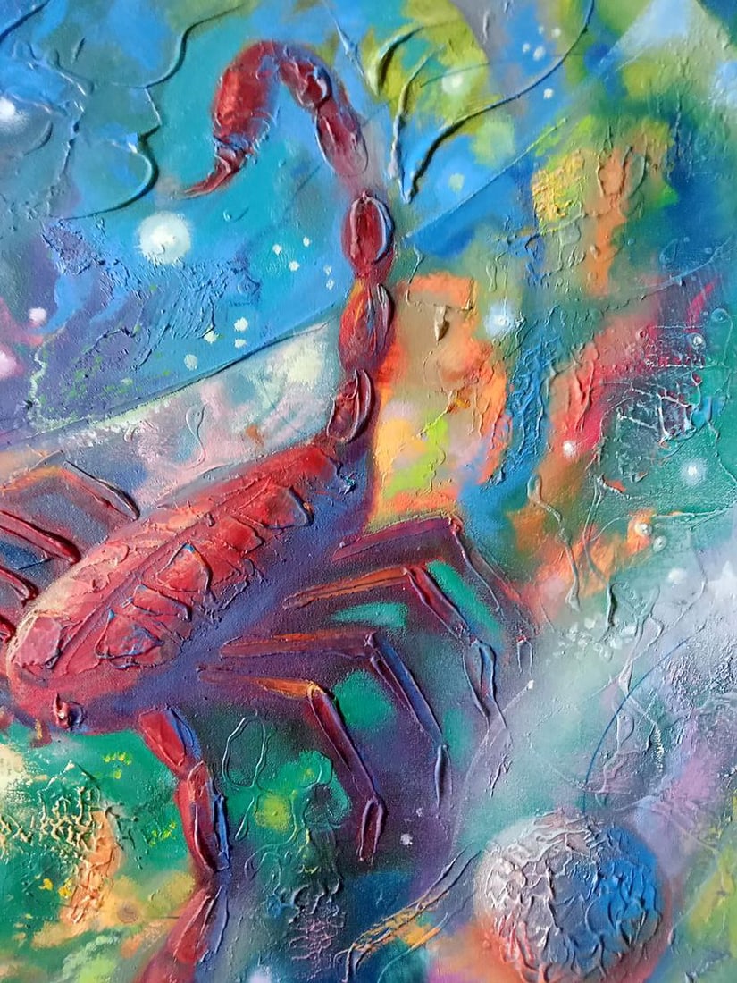 Abstract oil painting Scorpion Anatoly Borisovich Tarabanov - 4