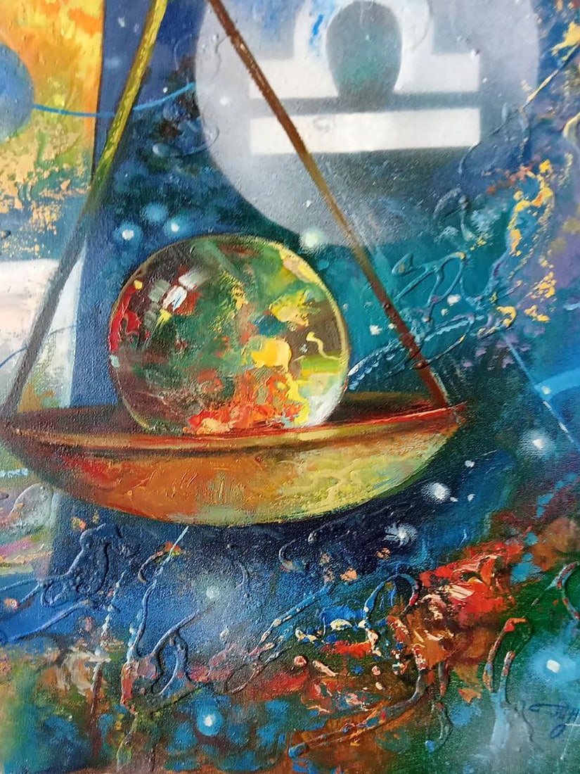 Abstract oil painting Scales Anatoly Borisovich Tarabanov - 4