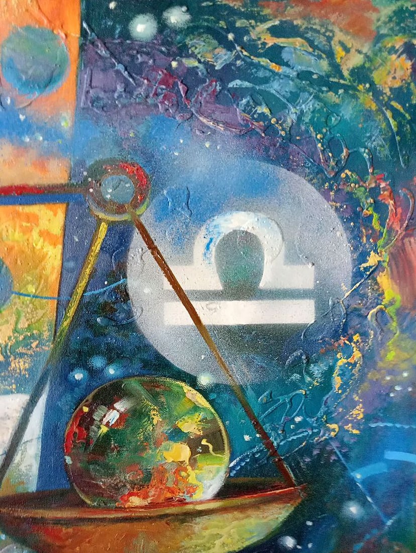 Abstract oil painting Scales Anatoly Borisovich Tarabanov - 6