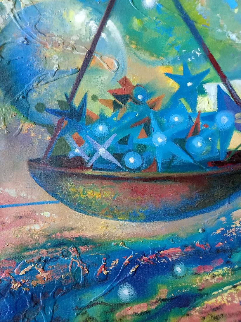 Abstract oil painting Scales Anatoly Borisovich Tarabanov - 8