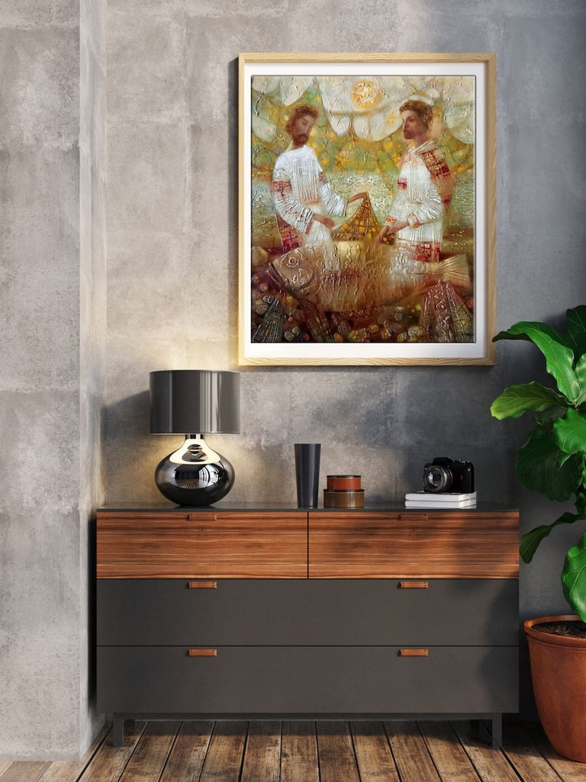 Abstract oil painting Big fish Anatoly Borisovich Tarabanov - 2