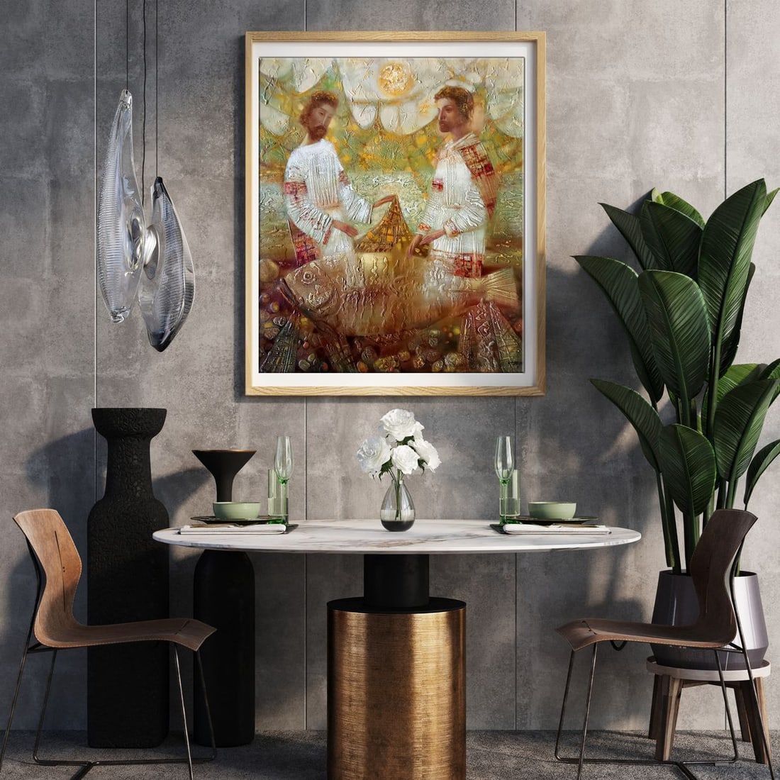 Abstract oil painting Big fish Anatoly Borisovich Tarabanov - 3