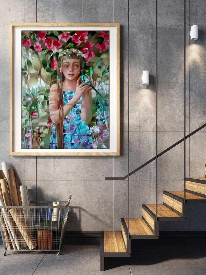 Abstract oil painting Small bird Anatoly Borisovich Tarabanov - 2