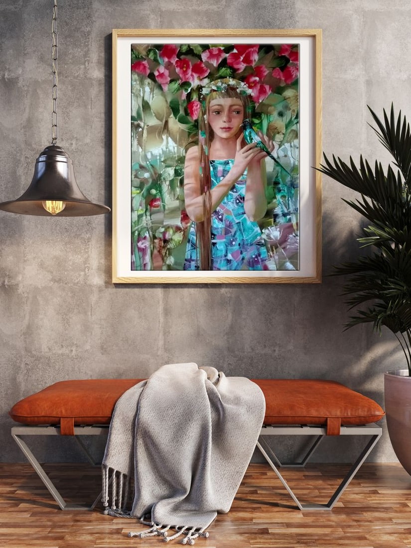 Abstract oil painting Small bird Anatoly Borisovich Tarabanov - 3