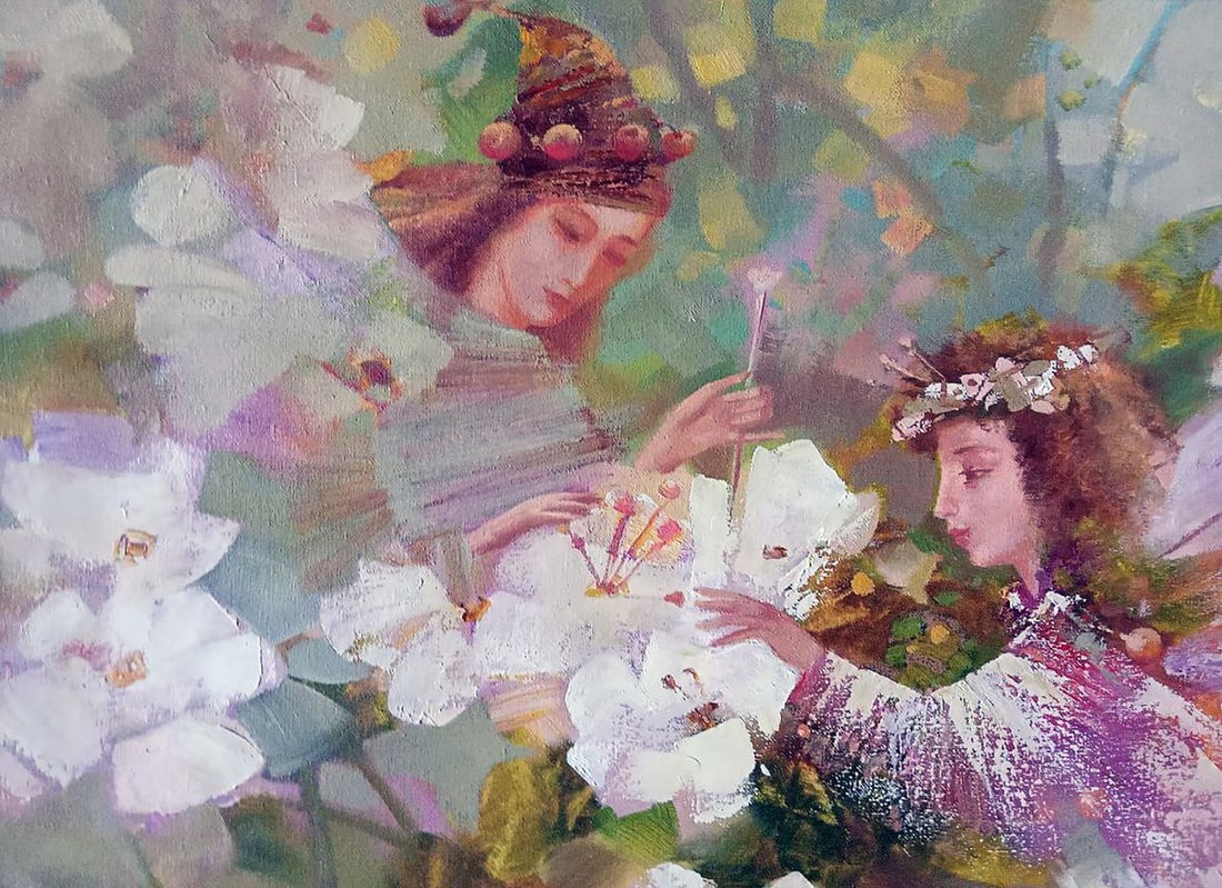 Abstract oil painting Flowers Anatoly Borisovich Tarabanov - 4