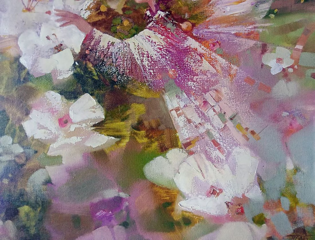 Abstract oil painting Flowers Anatoly Borisovich Tarabanov - 7