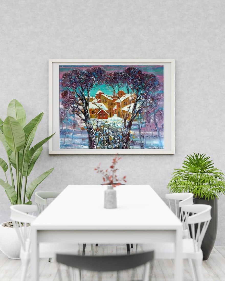 Abstract oil painting Winter Anatoly Borisovich Tarabanov - 2