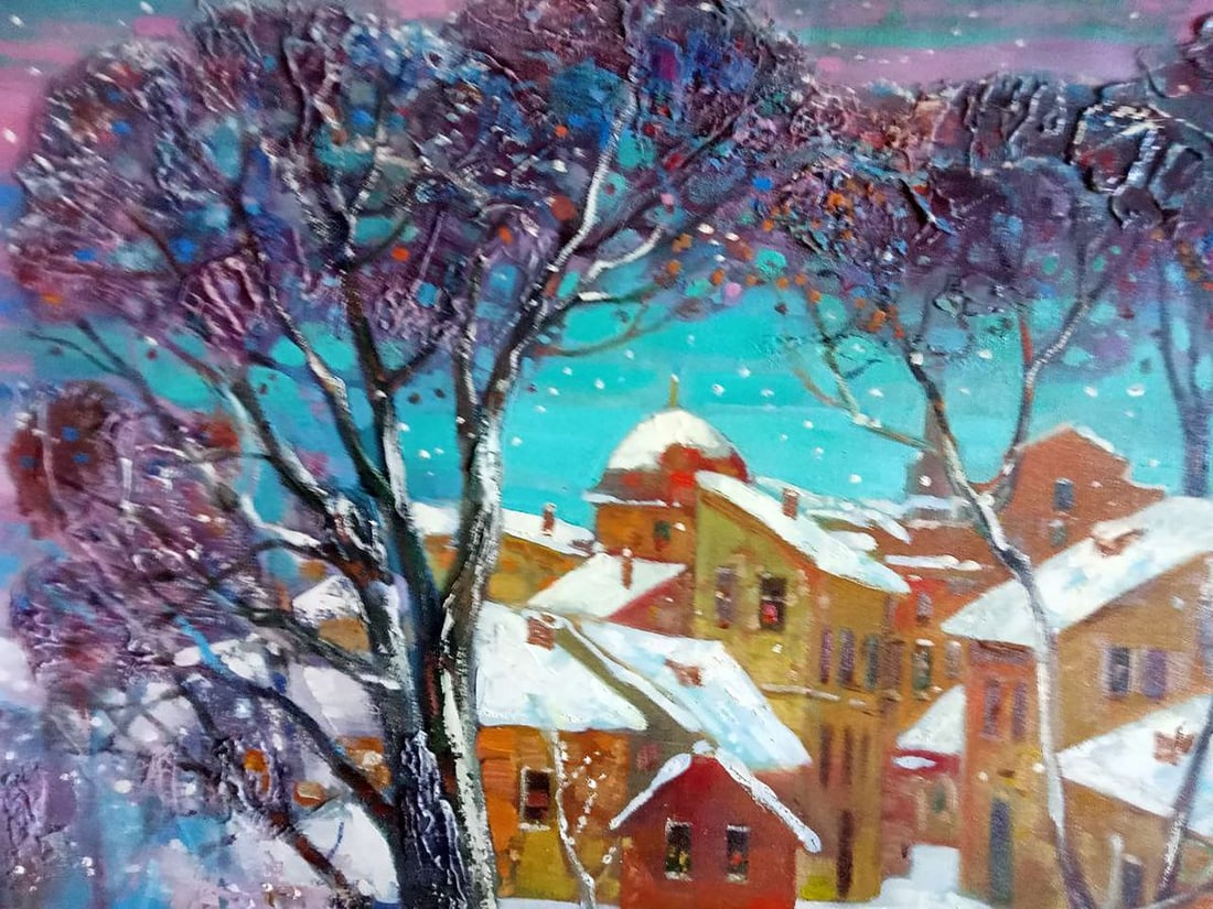 Abstract oil painting Winter Anatoly Borisovich Tarabanov - 5