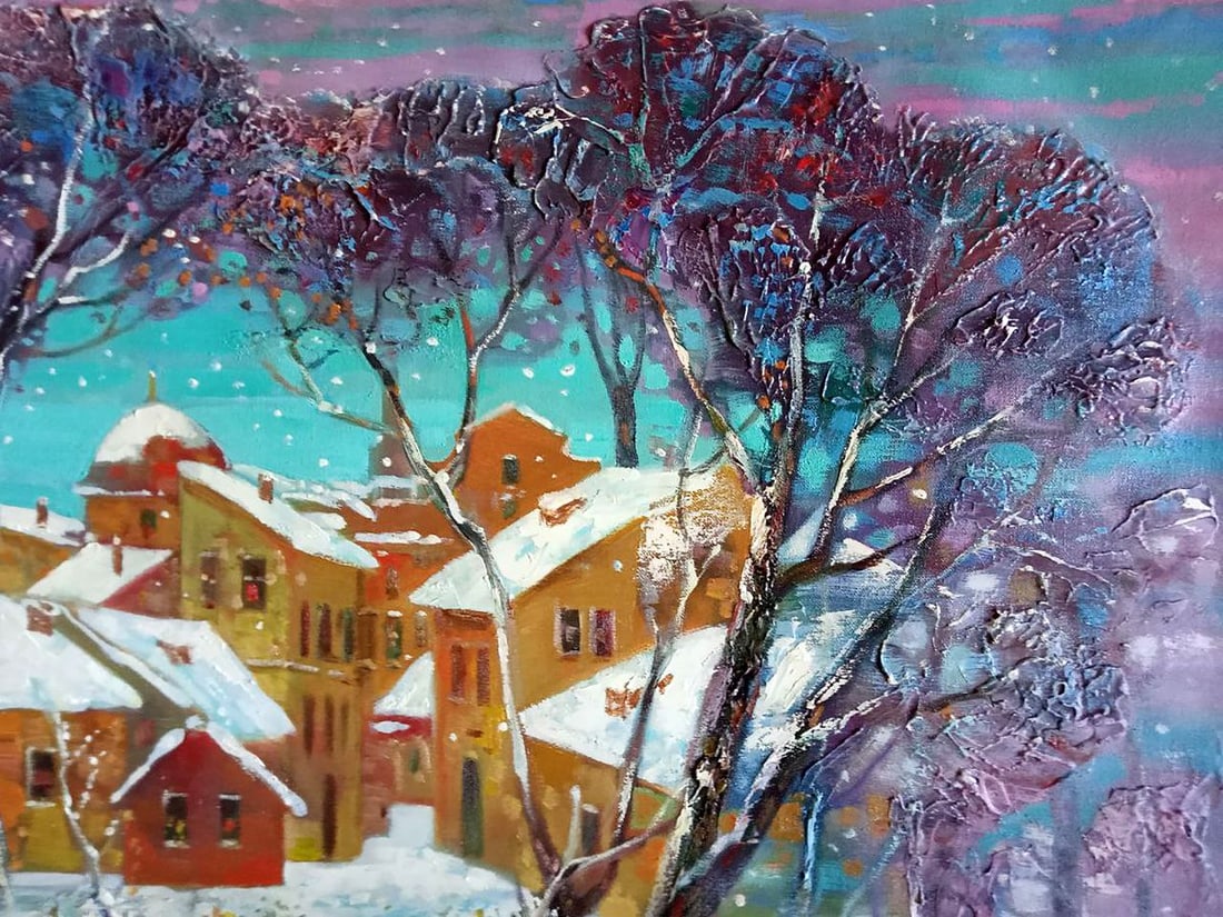 Abstract oil painting Winter Anatoly Borisovich Tarabanov - 6