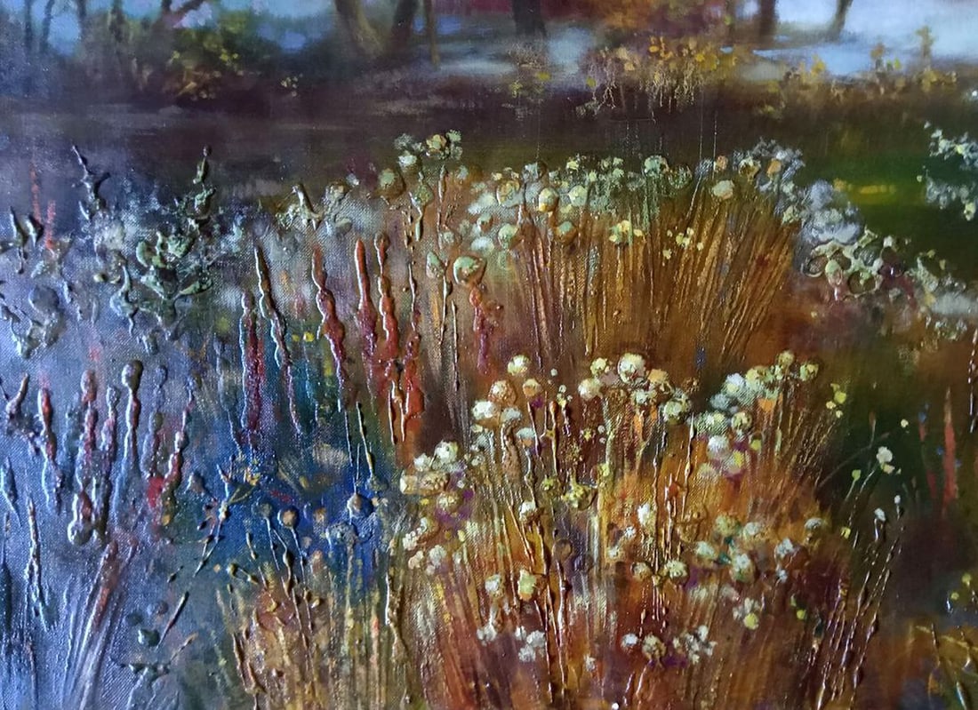 Abstract oil painting Autumn landscape Anatoly Borisovich Tarabanov - 7